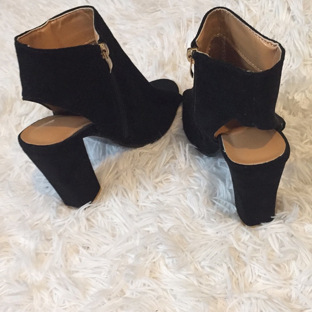 Open toe chunky heels - Picture 3 of 9